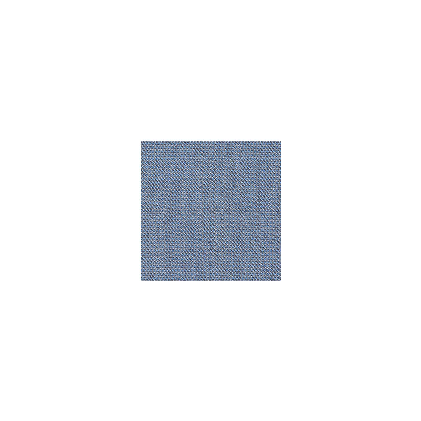 Aeris Swopper mit Rollen | Feder Low | Wollmischung meliert: Taubenblau | Gestellfarbe: Schwarz