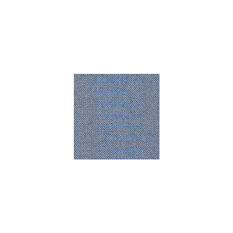 Aeris Swopper mit Rollen | Feder Low | Wollmischung meliert: Taubenblau | Gestellfarbe: Schwarz