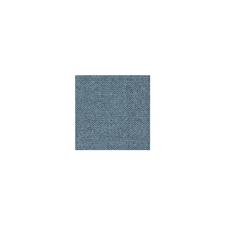 Aeris Swopper mit Rollen | Feder Standard | Wollmischung meliert: Petrolblau | Gestellfarbe: Hellgrau metallic