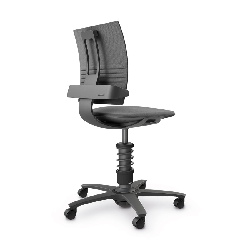 Aeris 3Dee | Feder Standard 50 -120 kg | Cura: Grau meliert | Gestellfarbe: Schwarz