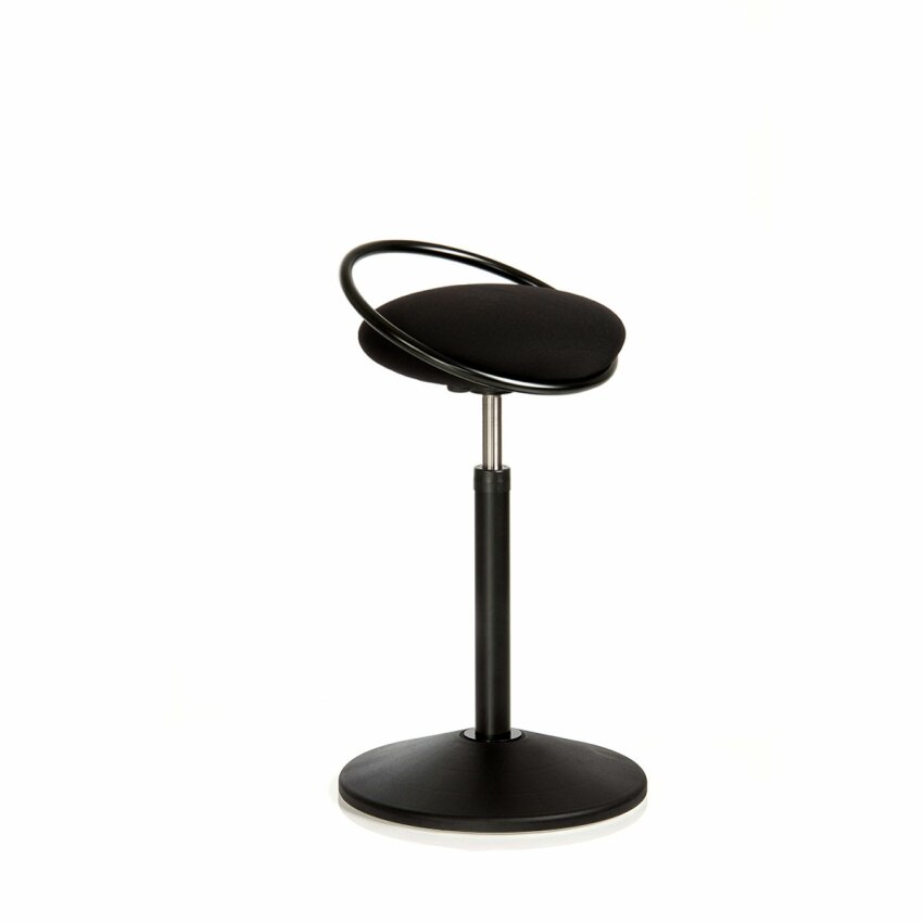 Rovo Solo 3810 Stehhocker | Gestellfarbe: Schwarz | Tragering | 3D Gestrick: Schwarz