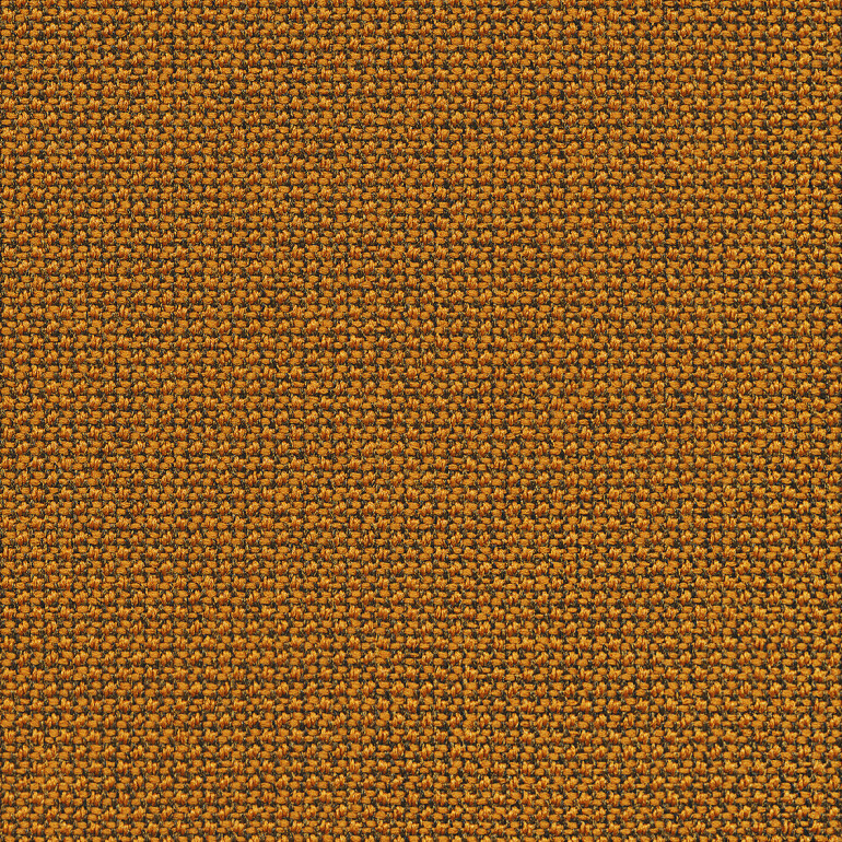 Aeris Numo Comfort Holzbeine: Eiche Natur | Cura: Gelb-orange meliert | mit Rückenpolster | Kinematikfarbe: Schwarz | Sitzschale: Schwarz