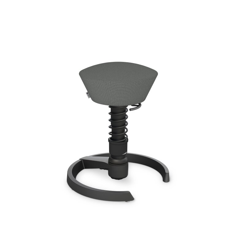 Aeris Swopper mit Gleiter | Feder High | Cura: Grau meliert | Gestellfarbe: Schwarz
