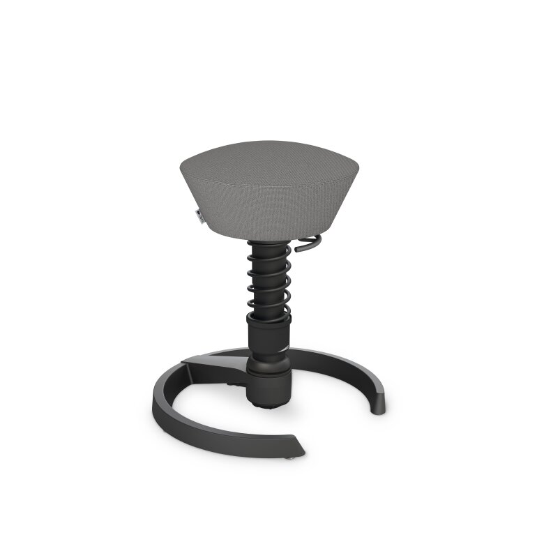 Aeris Swopper mit Gleiter | Feder High | Cura: Hellgrau meliert | Gestellfarbe: Schwarz
