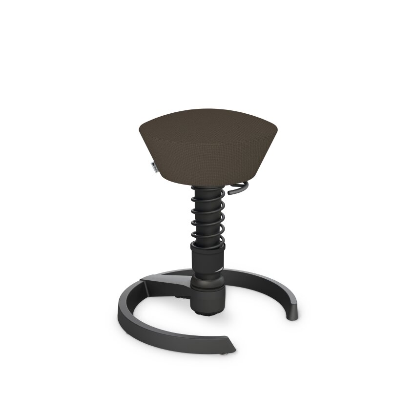 Aeris Swopper mit Gleiter | Feder Standard | Cura: Braun meliert | Gestellfarbe: Schwarz