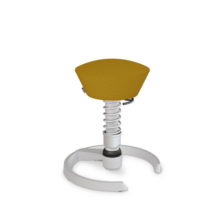 Aeris Swopper mit Gleiter | Feder Standard | Cura: Gelb meliert | Gestellfarbe: Hellgrau metallic