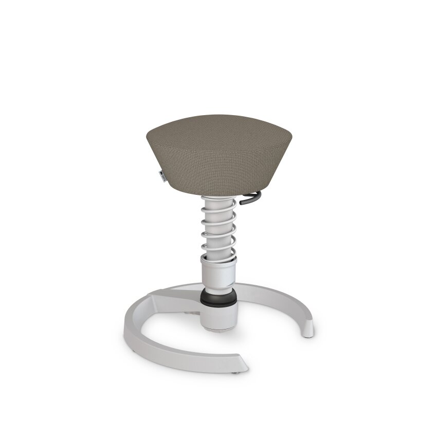 Aeris Swopper mit Gleiter | Feder Standard | Cura: Beige meliert | Gestellfarbe: Hellgrau metallic