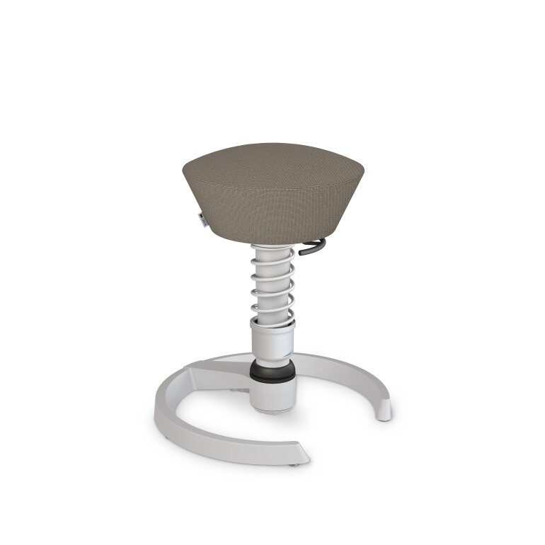 Aeris Swopper mit Gleiter | Feder Standard | Cura: Beige meliert | Gestellfarbe: Hellgrau metallic