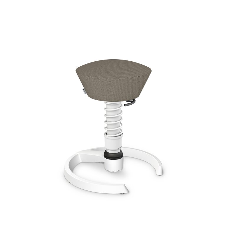 Aeris Swopper mit Gleiter | Feder Standard | Cura: Beige meliert | Gestellfarbe: Weiß