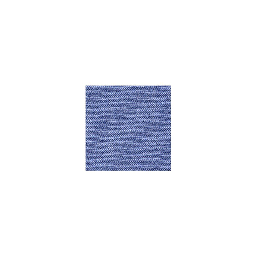Aeris Swopper mit Rollen & Lehne | Feder Standard | Wollmischung meliert: Blau | Gestellfarbe: Weiß